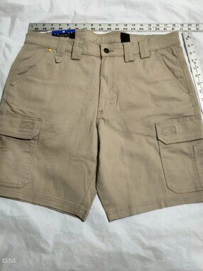 CAT Caterpillar Men's Cargo Shorts Tan Size 36 Workwear NWT